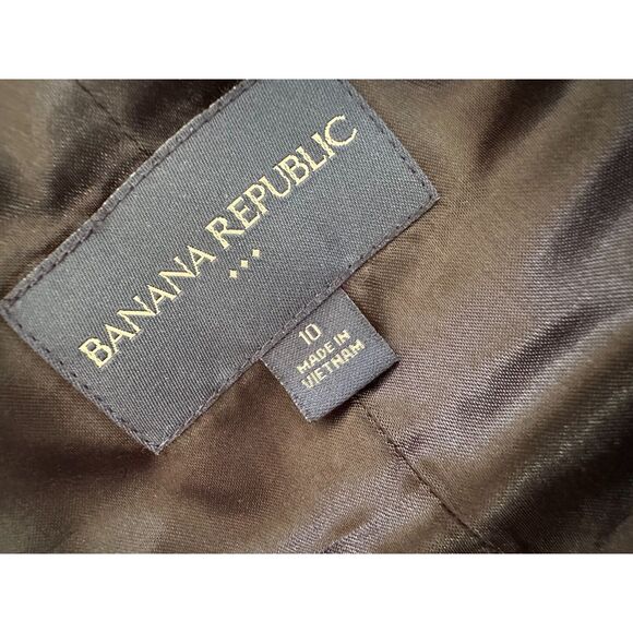 Banana Republic Black & Grey Plaid Halter Vest size 10 Y2k Style - Picture 3 of 10